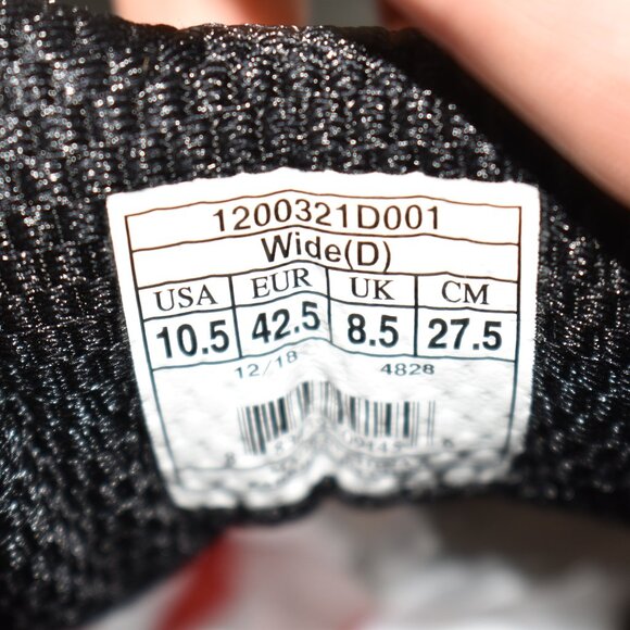 $150 BROOKS Addiction Walker 2 RUNNING SNEAKER BLACK LEATHER 10.5 WIDE (TPO3) - Picture 7 of 7